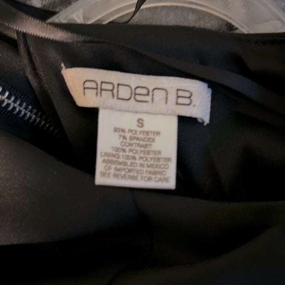 Arden B dress. Black, high-low fitted cocktail dress - Picture 6 of 6